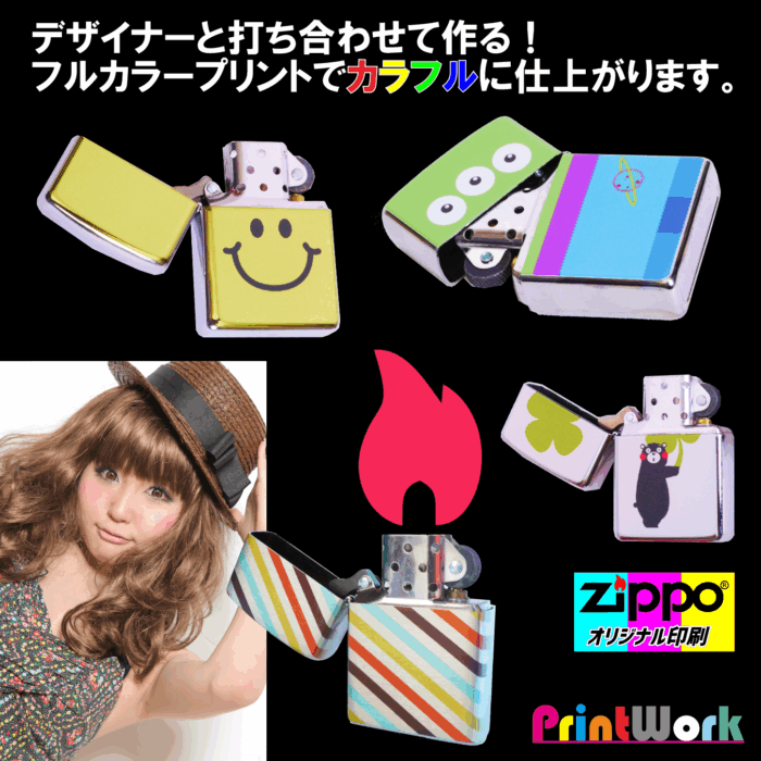 オリジナルジッポーライター製作ZIPPO＃20493スペクトラムスリム（定番品） - 画像 (3)