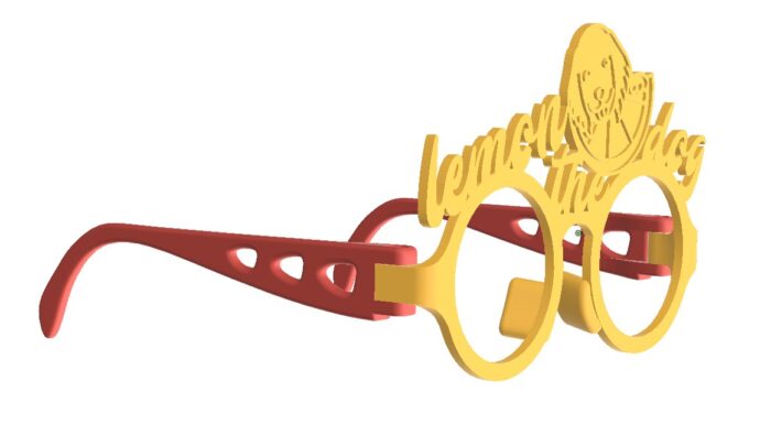 デザイナーと相談しながら作れる、オリジナル伊達めがね　レモンザドッグ