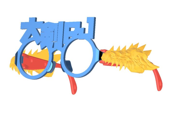 デザイナーと相談しながら作れる、オリジナル伊達めがね　大剣PJ