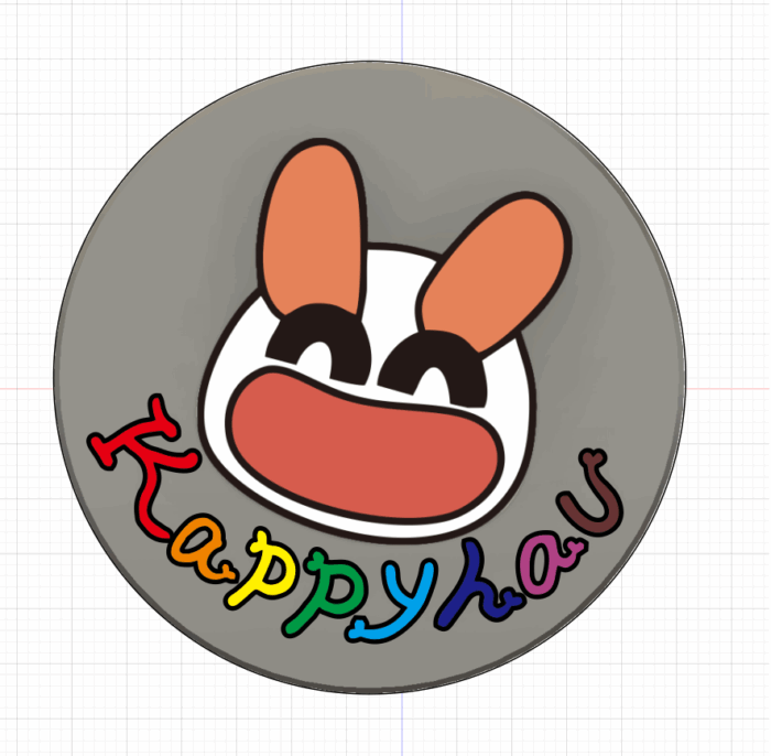 でこぼこアート　ラフ作成３Dラフ