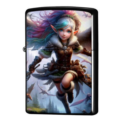 ドラゴンと共にエルフの物語ジッポーライターZIPPO