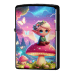 キノコの上にファンタジーエルフのジッポーライターZIPPO