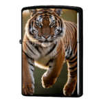 獲物を狙う虎のジッポーライターzippo