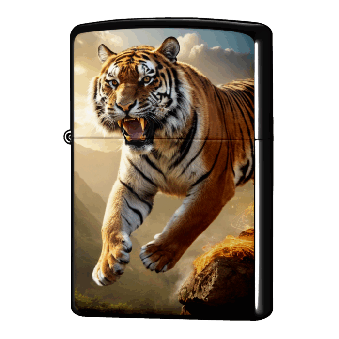 2023-12-01_16-30-37_6059 駆け抜ける飛び上がる炎の虎ジッポーライターZIPPO