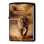 わが道をゆっくりと歩く虎のジッポーライターZIPPO