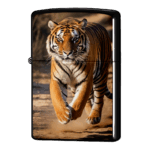 猛進している虎のジッポーライターZIPPO