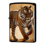 堂々と歩く虎のジッポーライター