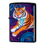 虎が座っているイラストオリジナルジッポーライターZIPPO