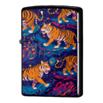 歩く複数の虎柄デザインジッポーライターZIPPO
