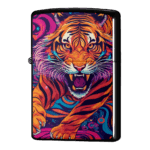 凶暴な吼える虎のジッポーライターZIPPO