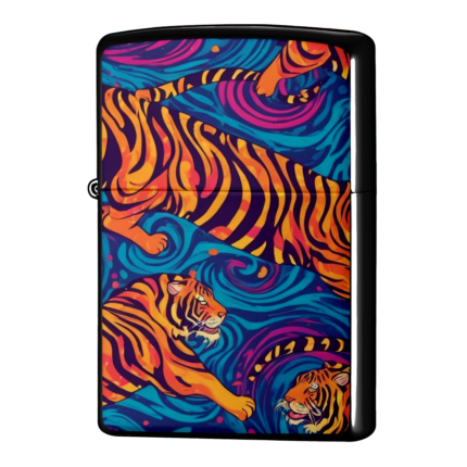 虎が柄になった風雲虎柄ジッポーライターZIPPO