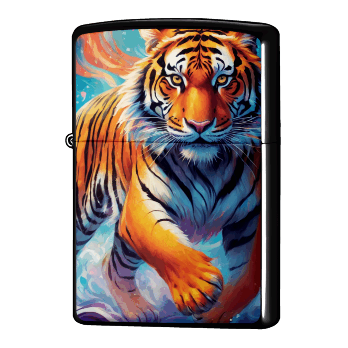 カッコイイ虎のイラストジッポーライターZIPPO