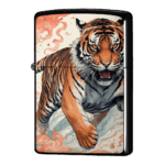 虎が吼えて走る和柄ジッポーライターZIPPO