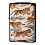 和風虎柄がばえるイラストのジッポーライターZIPPO