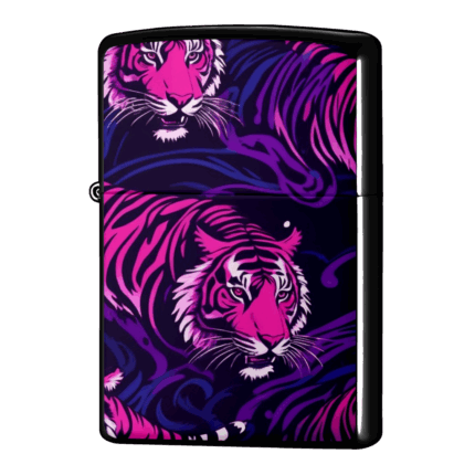生き残りをかけた戦い虎のイラストジッポーライターZIPPO