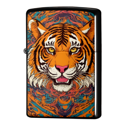 曼荼羅模様の虎ジッポーライターZIPPO