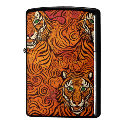 虎の絵巻デザインジッポーライターZIPPO