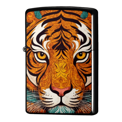 まんだら柄の虎ジッポーライターZIPPO