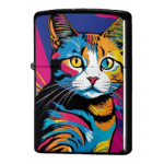 黄昏の猫が思うイラストジッポーライターZIPPO