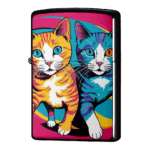 仲良しにゃんこの猫ジッポーライターZIPPO