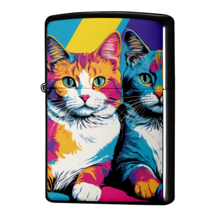 よろしくにゃんこのイラストジッポーライターZIPPO