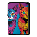 仕事してるか見られている猫のジッポーライターZIPPO