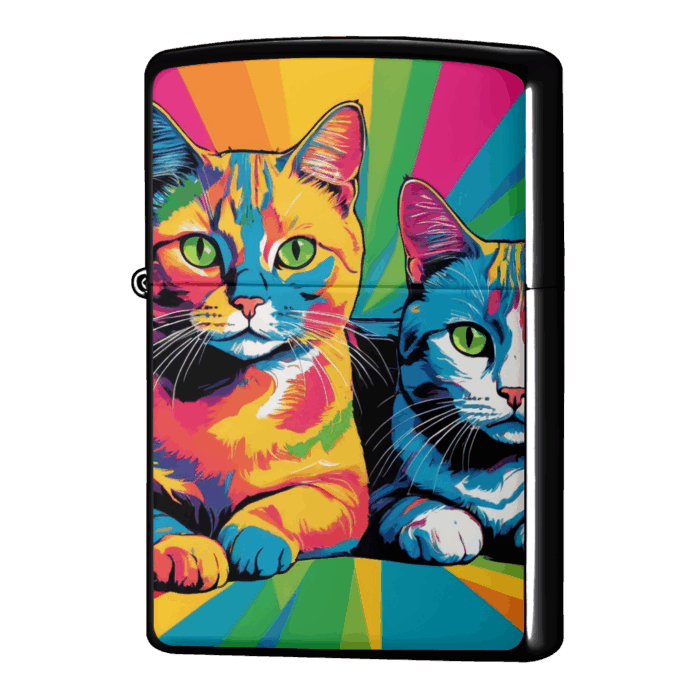 宝くじ当たったにゃんこのジッポーライターZIPPO