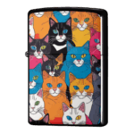 猫の集団演説かわいいにゃんこジッポーライターZIPPO