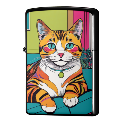 お部屋はあったかいニャ!猫ジッポーライターZIPPO