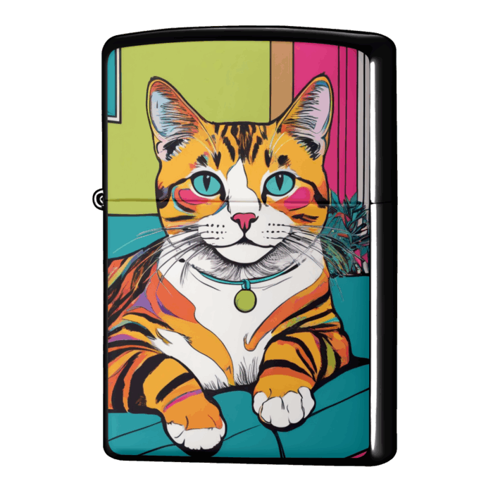 お部屋はあったかいニャ！猫ジッポーライターZIPPO