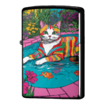 水遊びは大好き猫ジッポーライターZIPPO