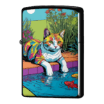 手が暑いんだニャーの猫ジッポーライターZIPPO