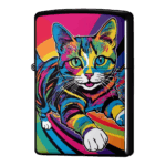 たのしくてしかたがないにゃんこ猫ジッポーライターZIPPO