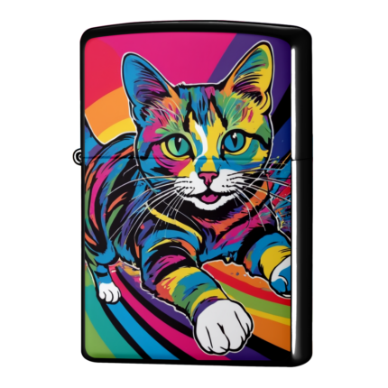 たのしくてしかたがないにゃんこ猫ジッポーライターZIPPO