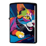 悪だくみをしているにゃんこ猫ジッポーライターZIPPO