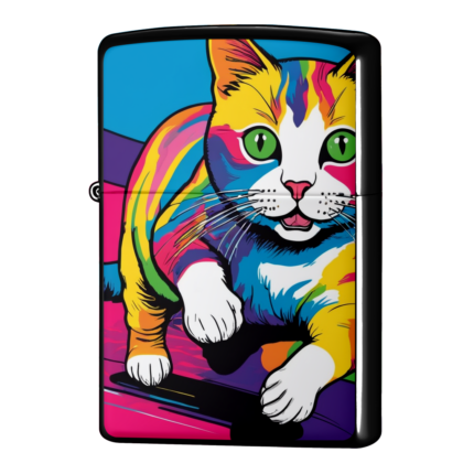 おどろきましたのよ猫のジッポーライターZIPPO