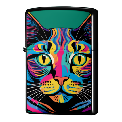 カラフル猫がビッグですジッポーライターZIPPO