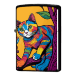 猫が木の上でジッポーライターZIPPO