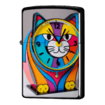 足つきにゃんこの置時計型ジッポーライターZIPPO