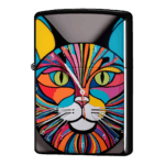 サバンナからやってきたにゃんこ時計の猫ジッポーライターZIPPO