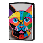 吾輩はアフリカ出身時計の猫ジッポーライターZIPPO
