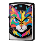 掛け時計の猫ジッポーライターZIPPO