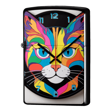 掛け時計の猫ジッポーライターZIPPO