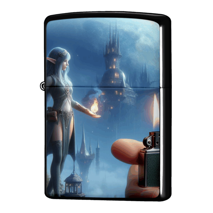 エルフの炎ジッポーライターZIPPO