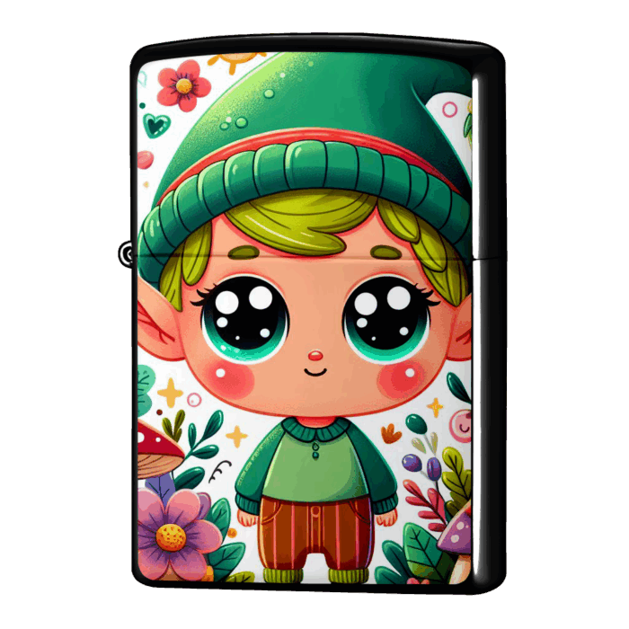 エルフの坊や・イラストジッポーライターZIPPO