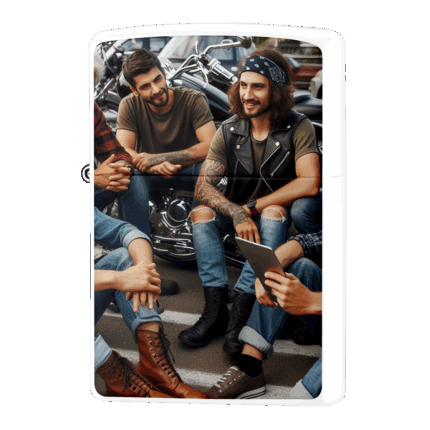 語り合うバイクライダージッポーライターZIPPO