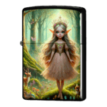 後光と共に森の女王エルフジッポーライターZIPPO