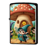 キノコ家のエルフわくわく・イラストジッポーライターZIPPO