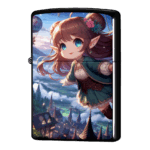 空飛ぶエルフの冒険ファンタジーアニメジッポーライターZIPPO