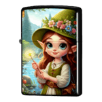 エルフはの少女の魔法はジッポーライターZIPPO